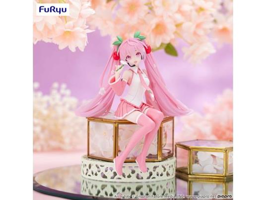 Hatsune Miku Noodle Stopper Pvc Statua Sakura Miku 2024 15 Cm Furyu