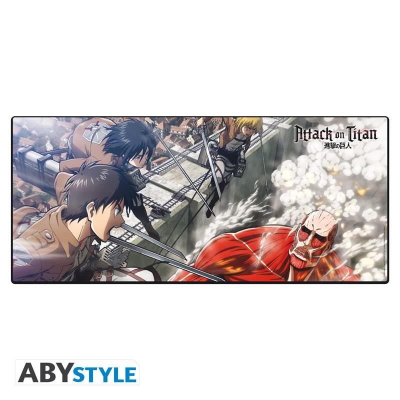 AOT EREN VS COLOSSAL TITAN MOUSEPAD