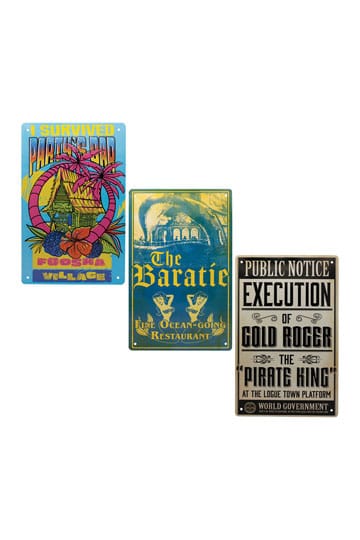 One Piece Tin Signs 3 Pack