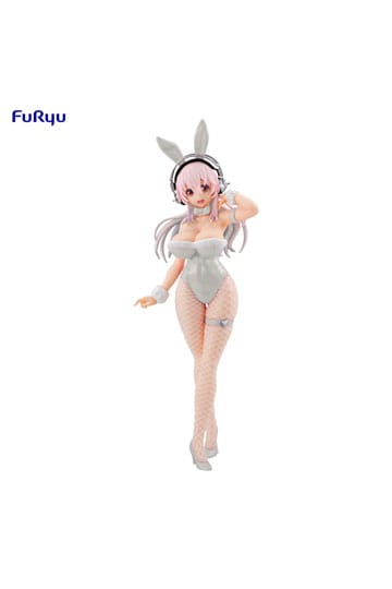 Super Sonico BiCute Bunnies PVC Statue Pearl White Ver. 30 cm