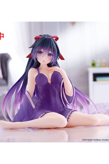 Date A Live V PVC Statue Desktop Cute Figure Tohka Yatogami Nightwear Ver. Renewal 13 cm