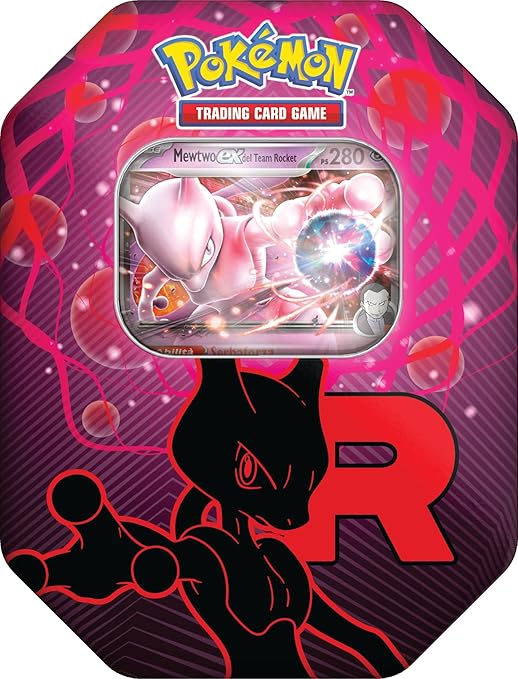Pokémon: scatola da collezione Team Rocket - Mewtwo-ex del GCC Pokémon (una carta promozionale olografica e quattro buste di espansione)