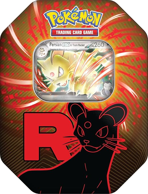Pokémon: scatola da collezione Team Rocket - Persian-ex del GCC Pokémon (una carta promozionale olografica e quattro buste di espansione)