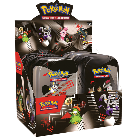 POKEMON SV10.5 MINI TIN UNIMA SET 8 PEZZI LUCE NERA FUOCO BIANCO