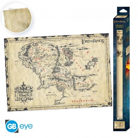 LORD OF THE RINGS MIDDLE EARTH MAP