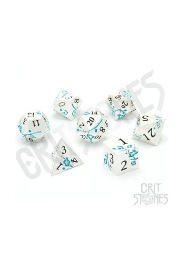 CritStones Metal Dice Set Iris Blossom (7)