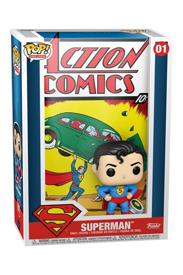 DC Comics POP! Comic Cover Vinyl Figure Superman Action Comic 9 cm