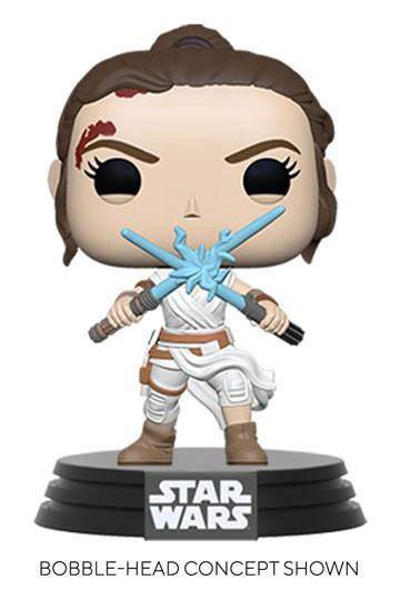 Star Wars Episode IX POP! Movies Vinyl Figure Rey w/2 Light Sabers 9 cm