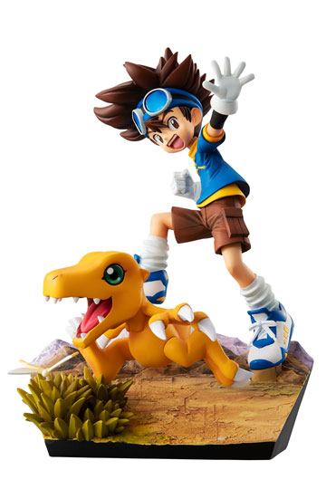 Digimon Adventure G.E.M. Series PVC Statue Taichi Yagami & Agumon 20th Anniversary 12 cm