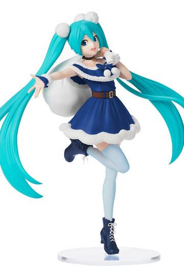 Hatsune Miku SPM PVC Statue Christmas 2020 Blue 22 cm